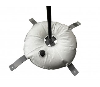 Cross base  with weighting buoy for teardrop / feather banner flags