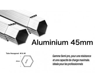 Barnum pliant semi-Pro 2x2M Blanc, Barnum tube 40mm acier barnum beige