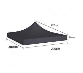 Toile de bâche 2x2m 380g/m² polyester PVC