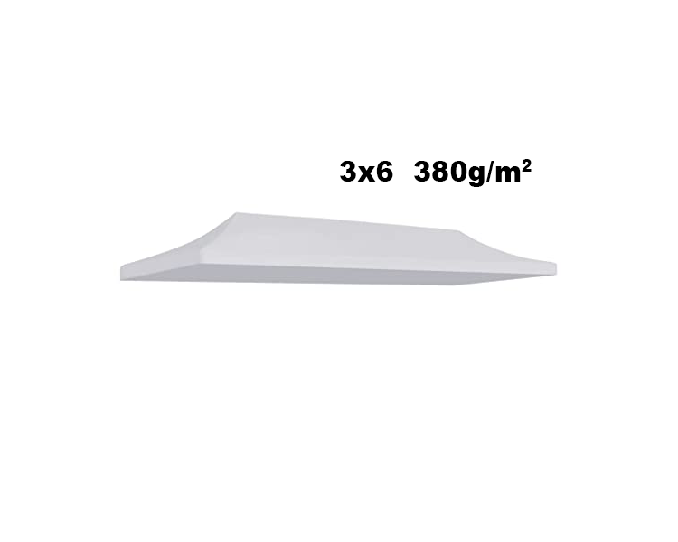 Toile de bâche 3x6m 380g/m² polyester PVC