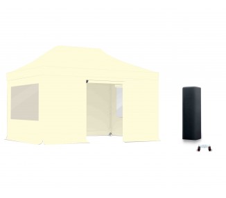 Pack Fenêtres rideaux Tente pliante Pro Alu 55mm toit 380g/m²
