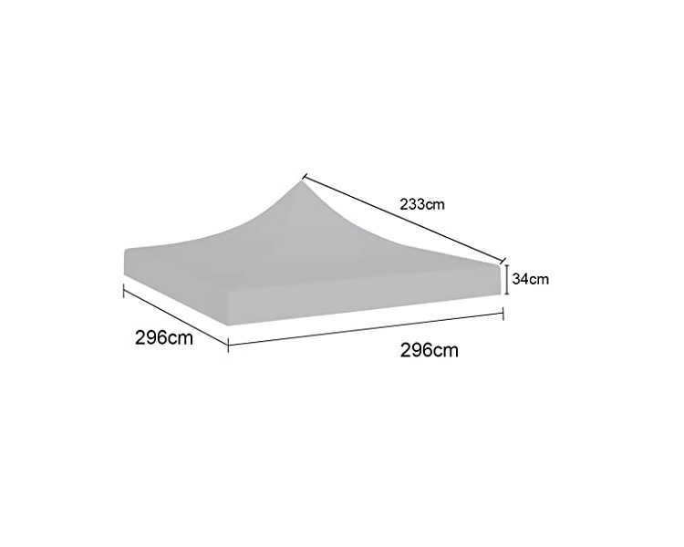 Toile de bâche 3x3m 450g/m² polyester PVC