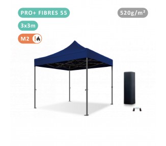 Tente Pliante 3x3M en Fibre de Verre 55mm bâche 520g/m²