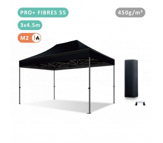 Tente Pliante 3x4,5M Fibre de Verre 55mm bâche 450g/m²
