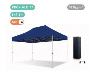 Tente Pliante 3x4.5M En Alu Pro+ 55mm bâche 520g/m² PVC