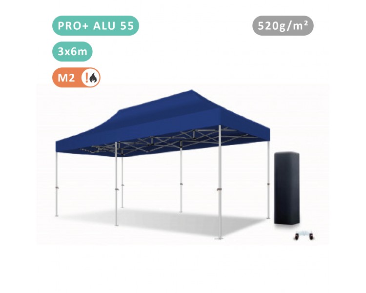 Tente Pliante 3x6M En Alu Pro+ 55mm bâche 520g/m²