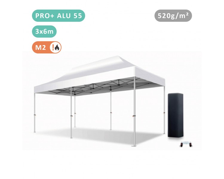 Tente Pliante 3x6M En Alu Pro+ 55mm bâche 520g/m²