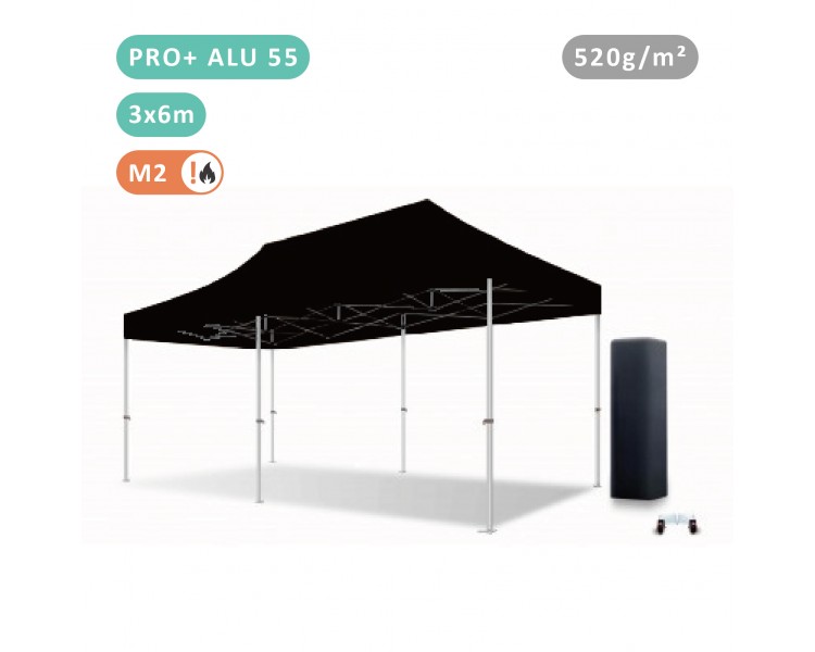 Tente Pliante 3x6M En Alu Pro+ 55mm bâche 520g/m²