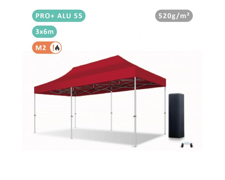 Tente Pliante 3x6M En Alu Pro+ 55mm bâche 520g/m²