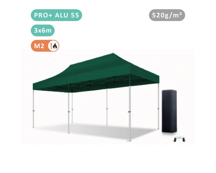 Tente Pliante 3x6M En Alu Pro+ 55mm bâche 520g/m²