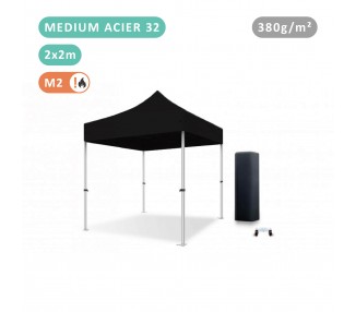 Tente Pliante 2x2M En Acier 32mm Medium bâche 380g