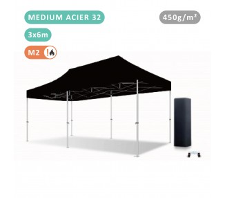 Tente Pliante 3x6M En Acier 32mm Medium bâche 450g/m²