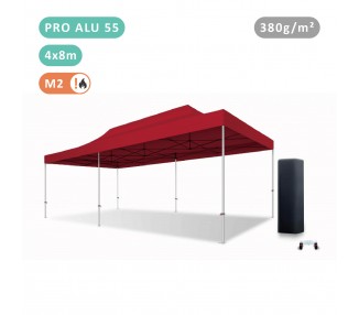 Tente Pliante 4x8M En Alu PRO 55mm bâche 380g/m²