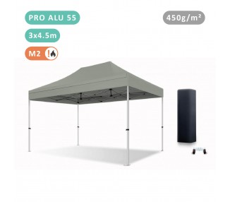 Tente Pliante 3x4.5M En Alu PRO 55mm bâche 450g/m²