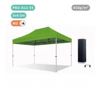 Tente Pliante 3x4.5M En Alu PRO 55mm bâche 450g/m²