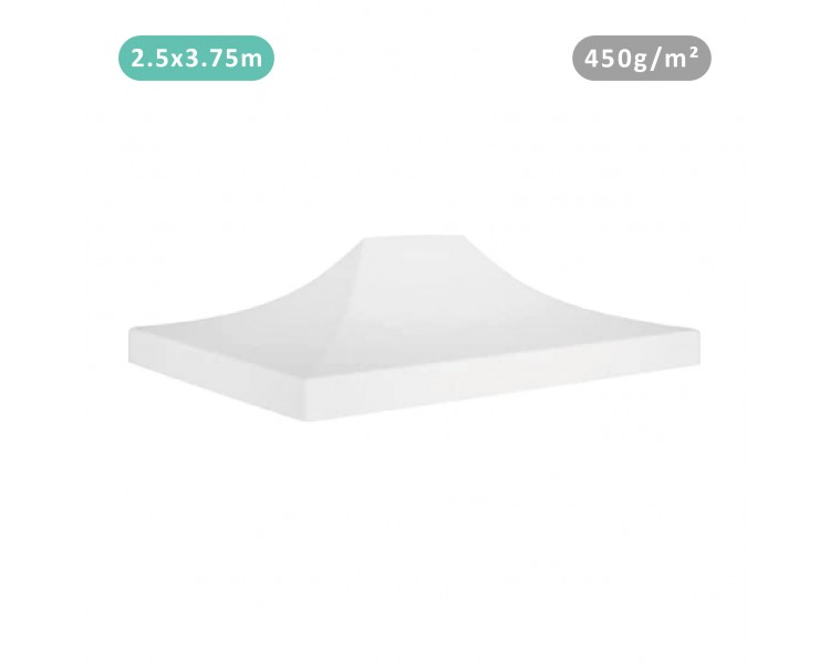Toile de bâche 2,5x3,75m 450g/m² polyester PVC