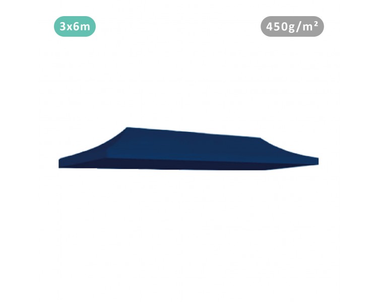 Toile de bâche 3x6m 450g/m² polyester PVC