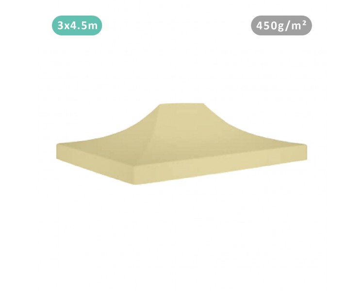 Toile de bâche 3x4,5m 450g/m² polyester PVC