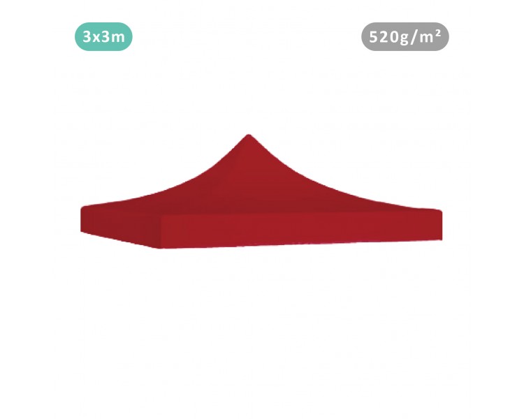 ROOF 3X3M 520G/M² POLYESTER PVC PRO