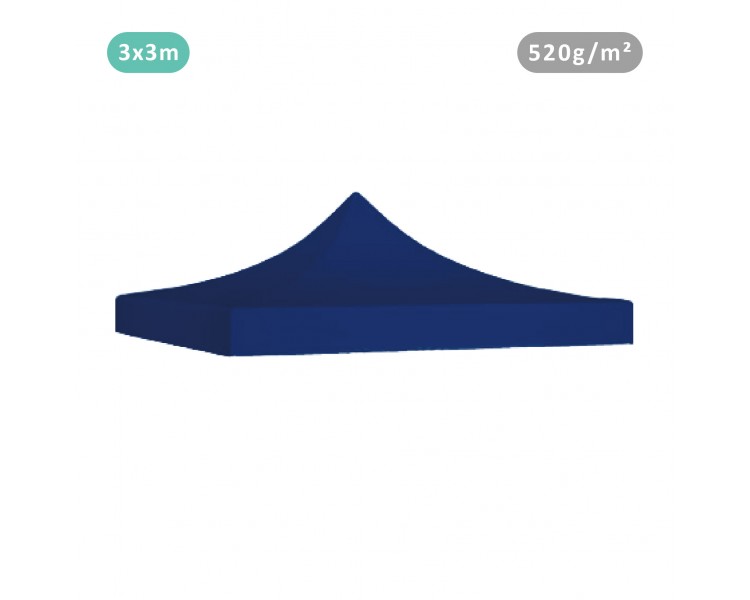 ROOF 3X3M 520G/M² POLYESTER PVC PRO
