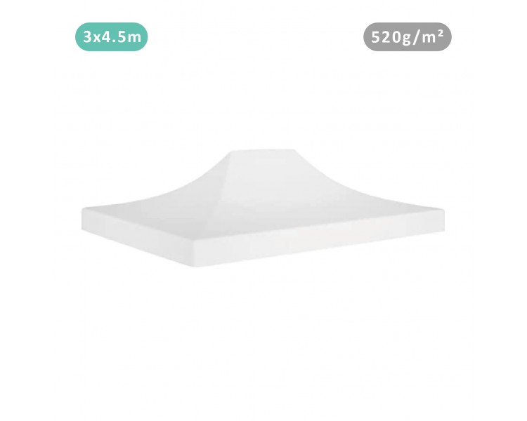 Toile de bâche 3x4,5m 520g/m² 100% PVC