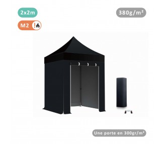 Lot de 4 bâches Murs 380gr/m² (3 pleines + 1 porte)