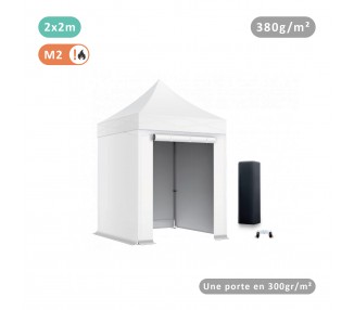 Lot de 4 bâches Murs 380gr/m² (3 pleines + 1 porte)