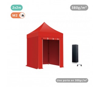 Lot de 4 bâches Murs 380gr/m² (3 pleines + 1 porte)