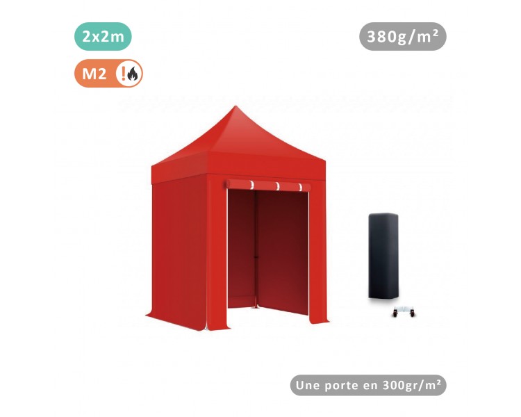Lot de 4 bâches Murs 380gr/m² (3 pleines + 1 porte)