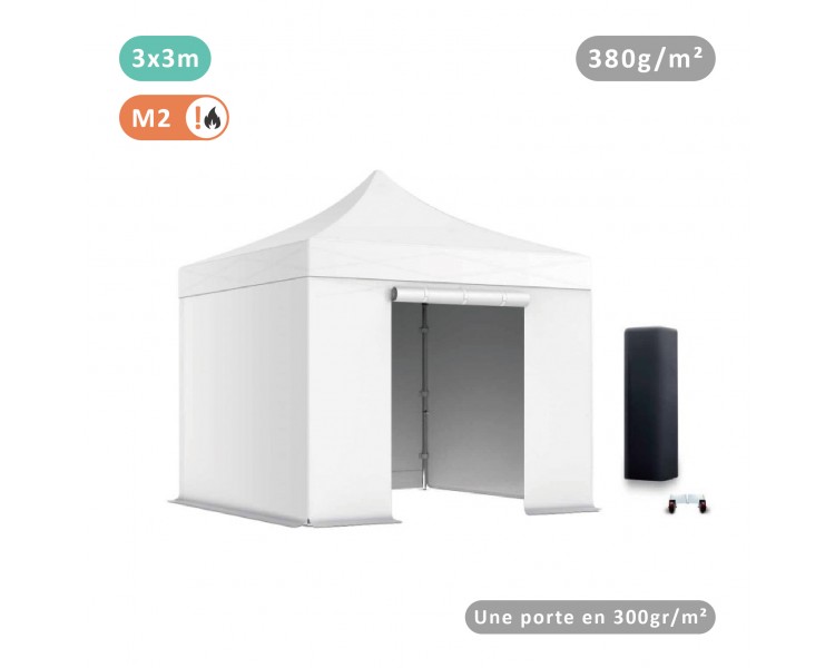Lot de 4 bâches Murs 380gr/m² (3 pleines + 1 porte)
