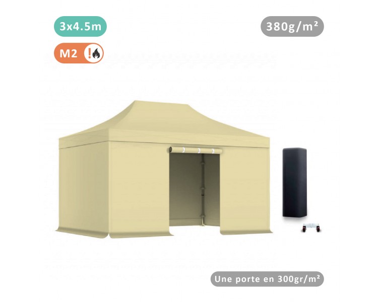 Lot de 4 bâches Murs 380gr/m² (3 pleines + 1 porte)