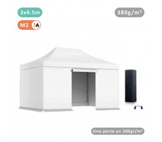 Lot de 4 bâches Murs 380gr/m² (3 pleines + 1 porte)