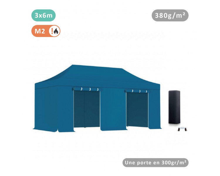 Batch of 4 Murs tarpaulins 380gr/m² (3 full + 1 door)