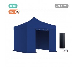Lot de 4 bâches Murs 520gr/m² PVC(3 pleines + 1 porte)