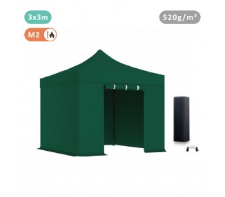 Lot de 4 bâches Murs 520gr/m² PVC(3 pleines + 1 porte)