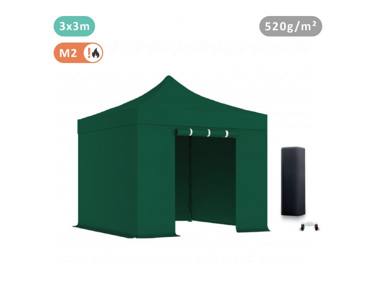 batch of 4 Murs tarpaulins 520gr/m² (3 full + 1 door)