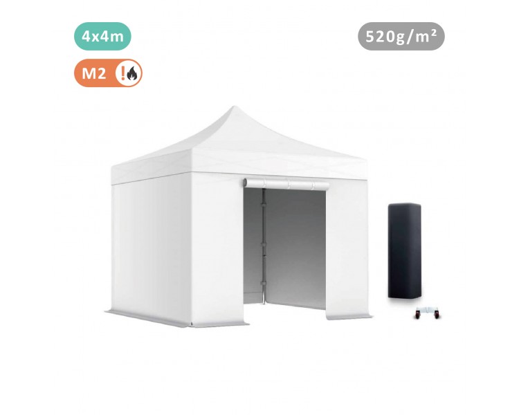 Lot de 4 bâches Murs 520gr/m² PVC(3 pleines + 1 porte)