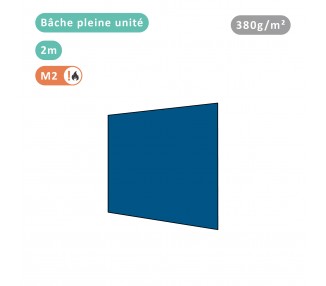 Bâche pleine unité 380g/m² polyester PVC pour tous modèles