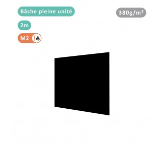 Bâche pleine unité 380g/m² polyester PVC pour tous modèles