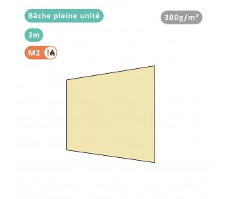 Bâche pleine unité 380g/m² polyester PVC pour tous modèles