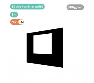 Bâche fenêtre unité 380g/m² polyester PVC pour tous modèles