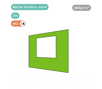 Bâche fenêtre unité 380g/m² polyester PVC pour tous modèles