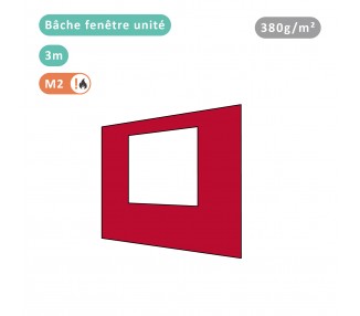 Bâche fenêtre unité 380g/m² polyester PVC pour tous modèles