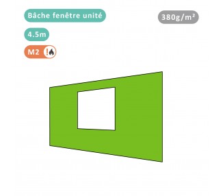 Bâche fenêtre unité 380g/m² polyester PVC pour tous modèles