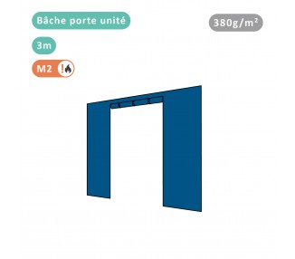 BÂCHE PORTE UNITÉ 380G/M² POLYESTER PVC POUR TOUS MODÈLES