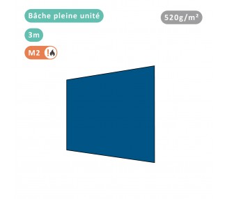 Unit wall tarpaulin 520g/m² Polyester PVC for all models