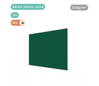 Bâche pleine unité 520g/m² PVC pour tous modèles