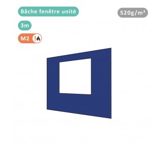 Bâche fenêtre unité 520g/m² PVC pour tous modèles