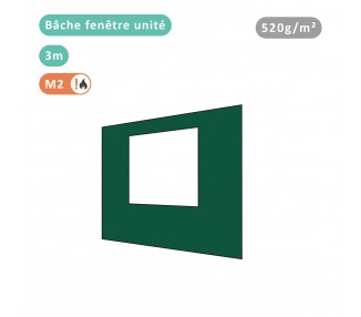 Bâche fenêtre unité 520g/m² PVC pour tous modèles