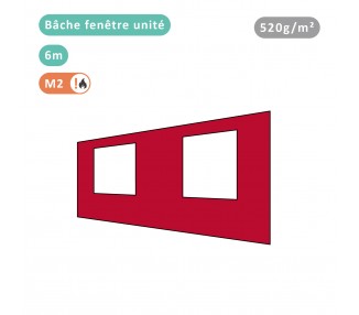 Bâche fenêtre unité 520g/m² PVC pour tous modèles